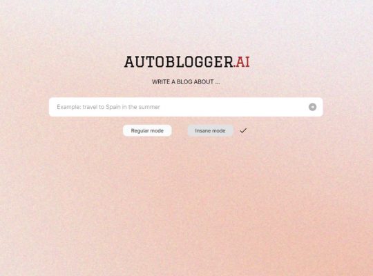 Autoblogger – Rédaction d’articles de blog