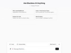 Blackbox AI – Assistance de codage par IA