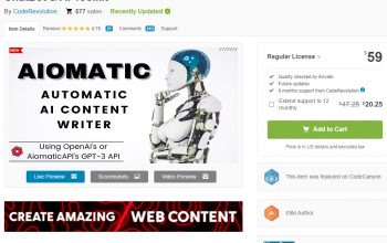 Aiomatic – Centrale de création de contenu IA pour WordPress