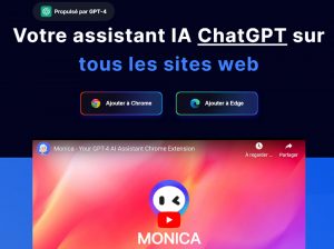 Monica – Extension IA GPT-4 pour Chrome et Edge