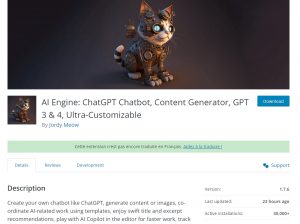 AI Engine – Création de Chatbot et génération de contenu