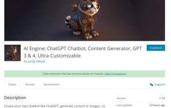 AI Engine – Création de Chatbot et génération de contenu