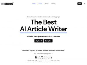 AutoBlogging AI – Génération d’articles de blog automatique