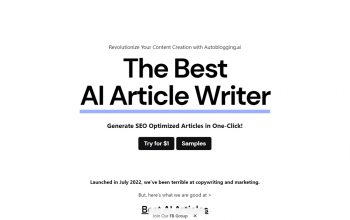AutoBlogging AI – Génération d’articles de blog automatique