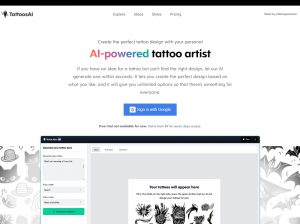 TattoosAI – Génération de design de tatouages