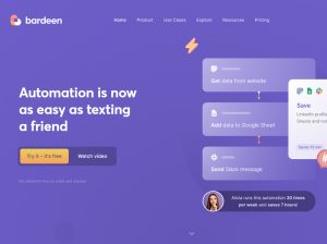 Bardeen – Automatisation de tâches répétitives