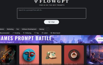 FlowGPT – Plateforme dédiée aux prompts ChatGPT