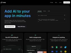 Leap AI – Intégrez l’IA à votre application en quelques minutes