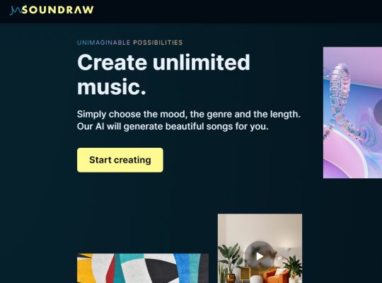 Soundraw – Générateur de musique alimenté par l’IA
